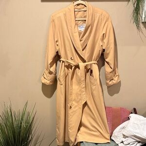 Neiman Marcus Camel Lightweight Trench Coat